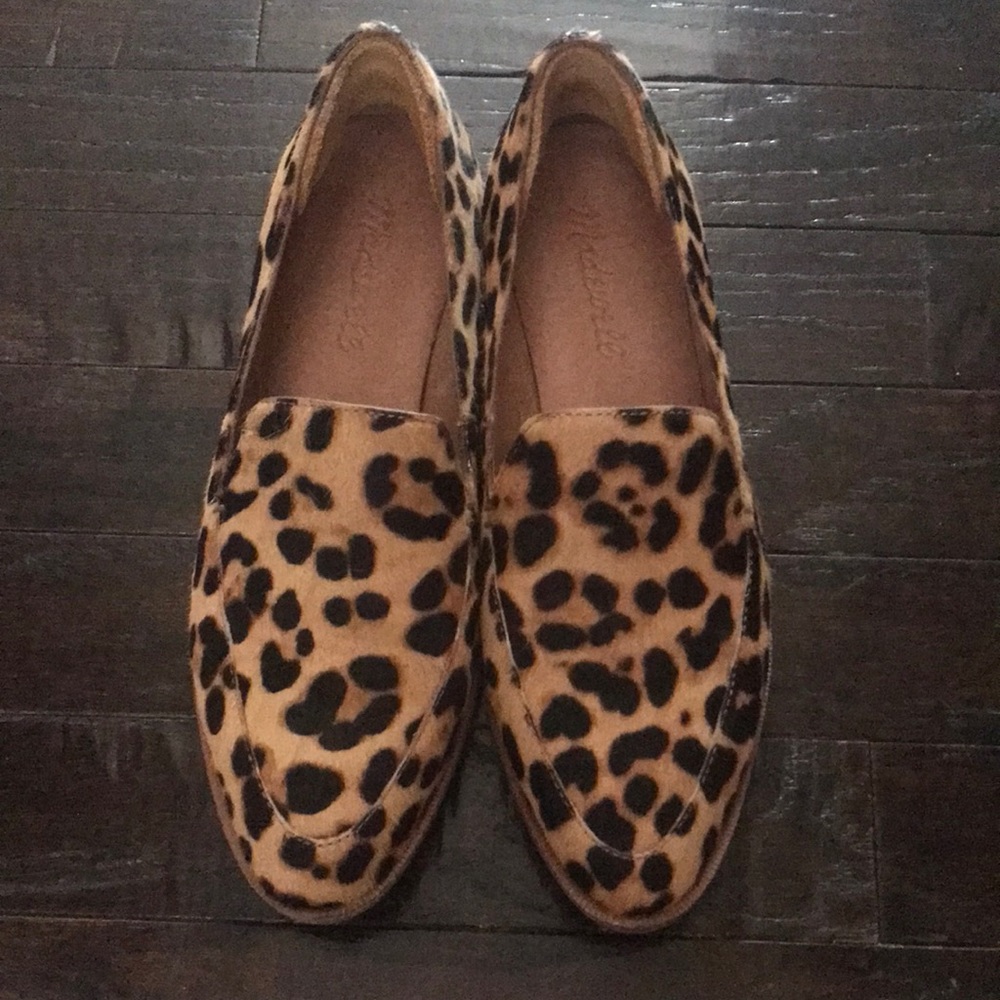 Madewell Frances Loafer in Leopard Calf Hair